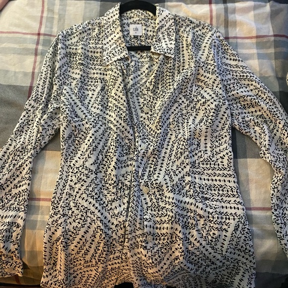 Cabi super soft and fun button up blouse never work only used for demo. - Picture 7 of 8